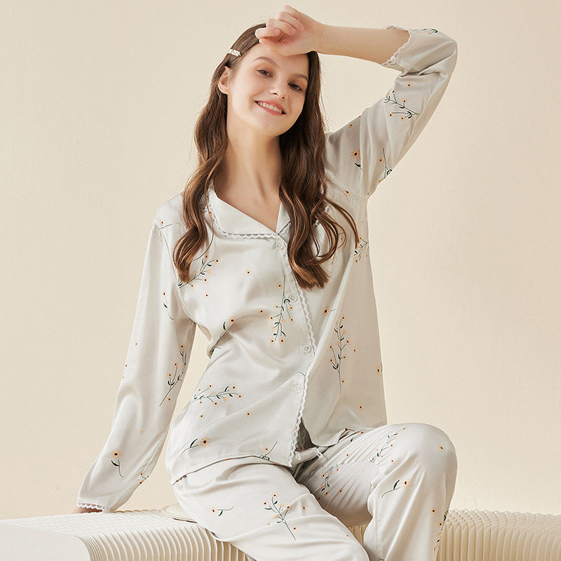 Ice Silk Pajamas Women's Suit