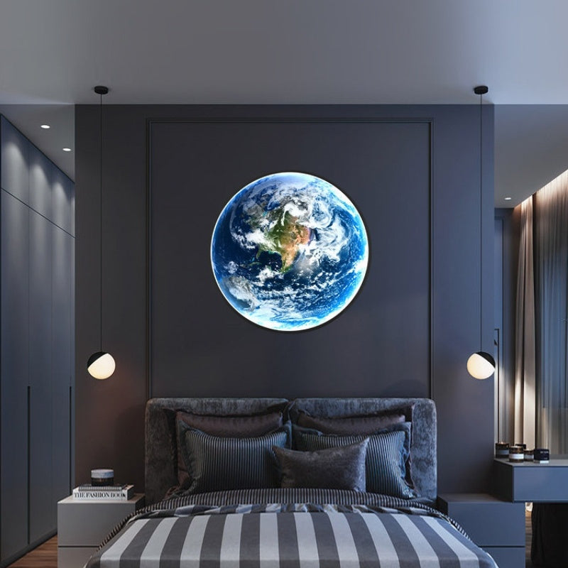 Grand View Garden Earth Wall Lamp Modern Minimalist Creative