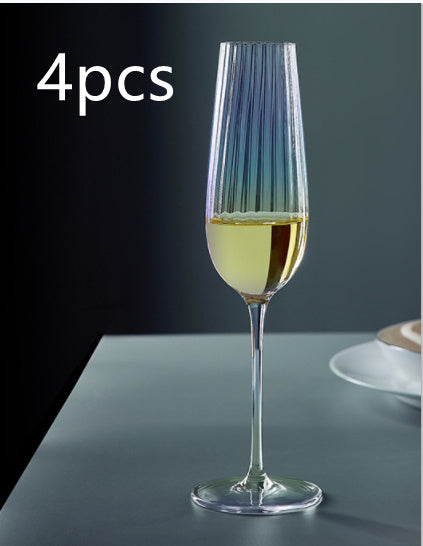 Rainbow Burgundy Crystal Red Wine Glass