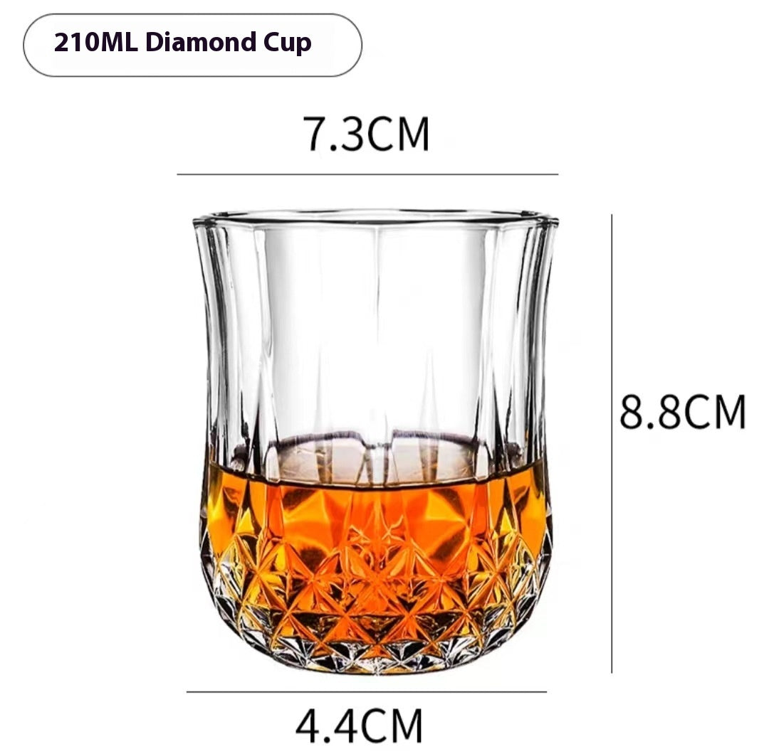 Whiskey Pure Drink Internet Celebrity Beer Brandy Glass Household High-end Classical Foreign Wine Bar Cup