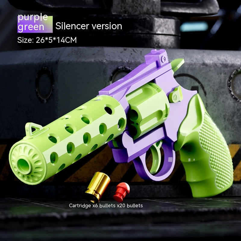 Mechanical Continuous Hair Left Wheel Children Toy Gun