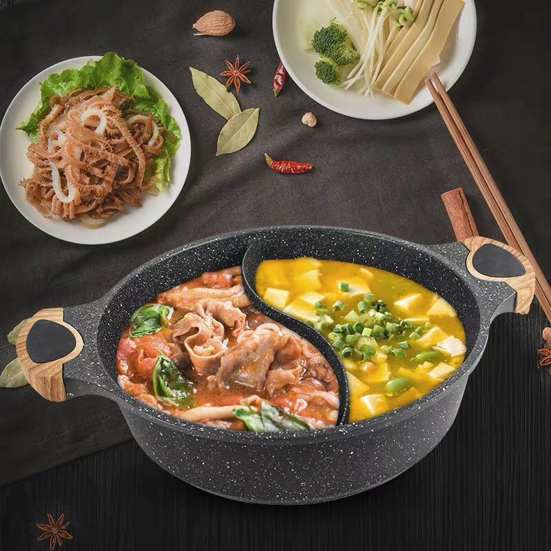 Maifan Stone Mandarin Duck Hot Pot Household Non-stick
