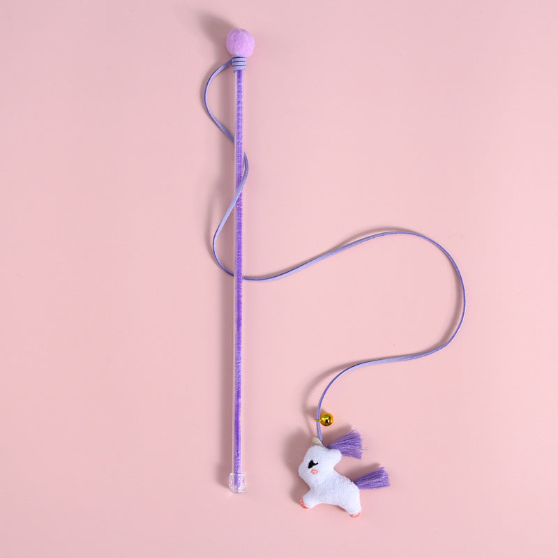 Cartoon Plush Bell Cat Teaser Interactive Sound Toy