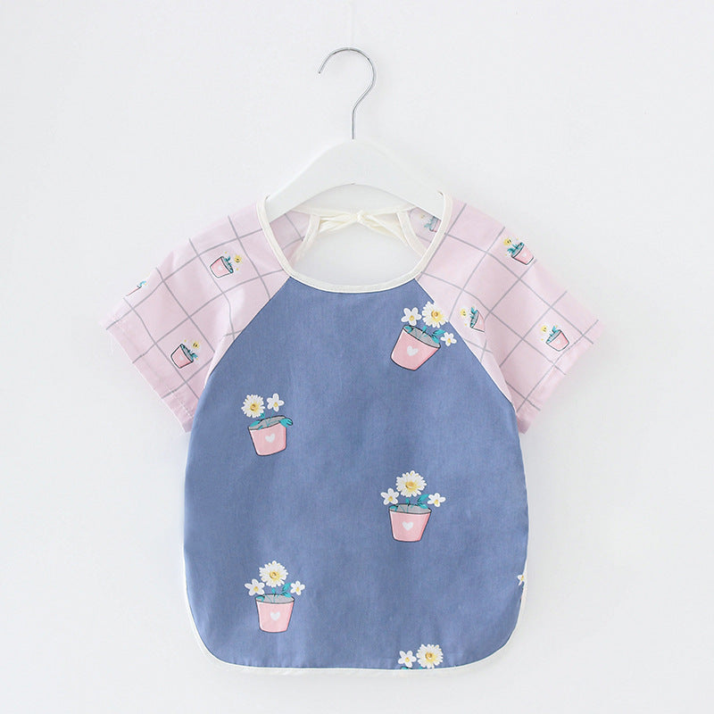 Baby Dinner Coverall Bib Spring And Autumn Long Sleeve Apron