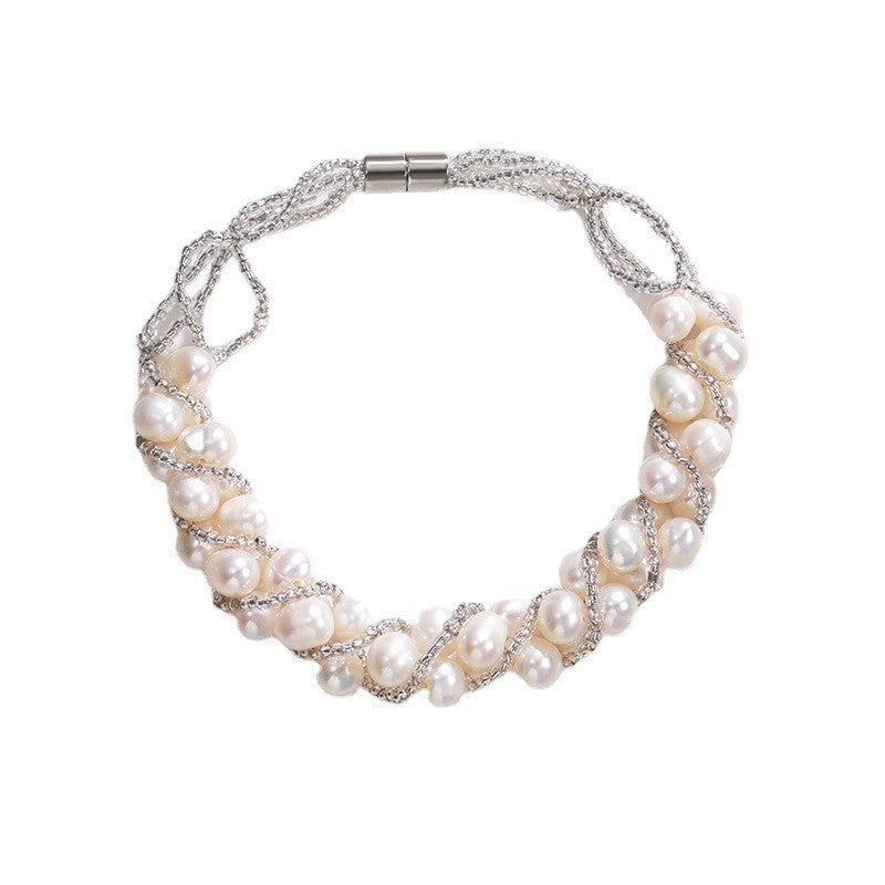 Natural Freshwater Pearl Short Necklace