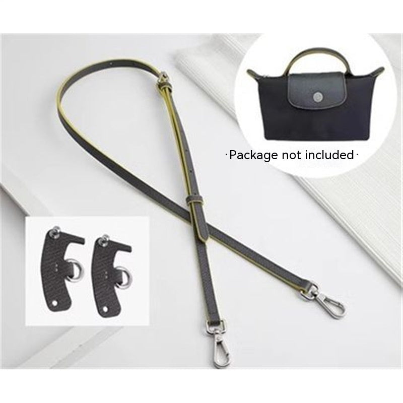 Wide Shoulder Strap Punch-free Leather Ring Transformation Crossbody Hardware Accessories