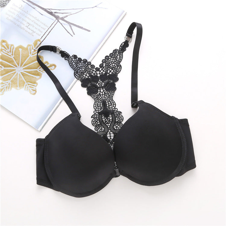Front Closure Y-type Beauty Back Girls Push Up Bra