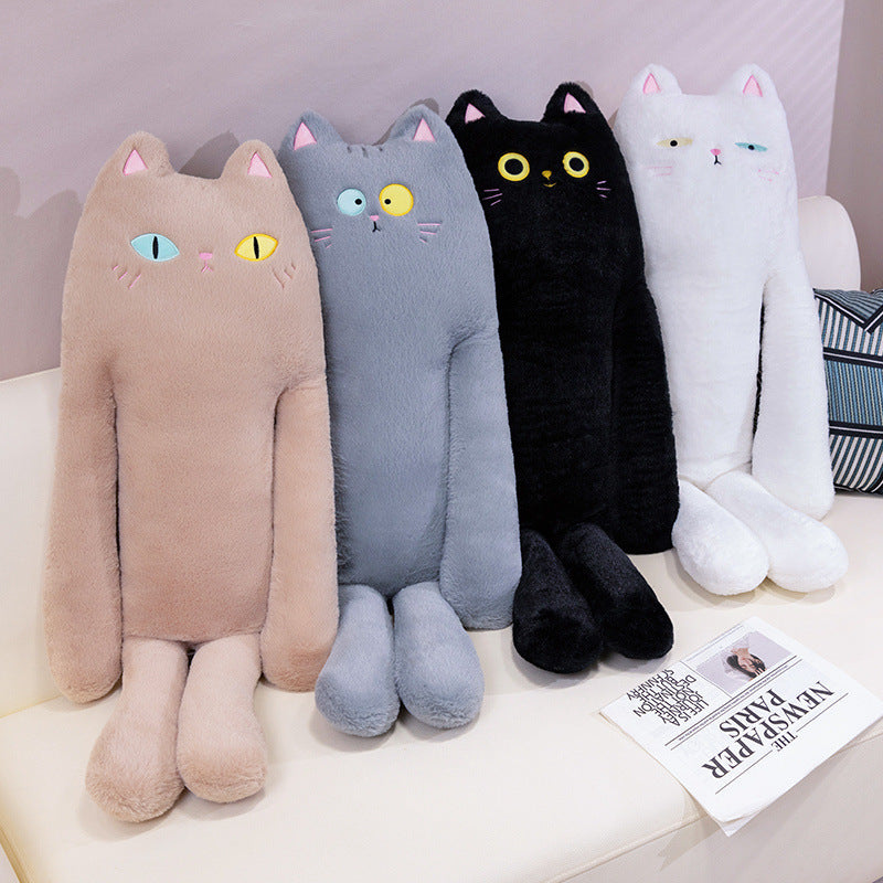 Long Strip Cat Pillow Sleeping Leg-supporting Large Size Doll Plush Toy Sleeping Companion