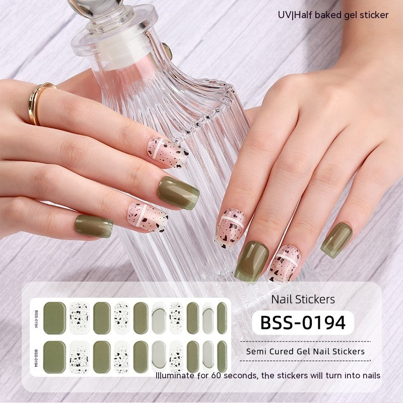 Gel Nail Art Sticker Semi-curing Gel