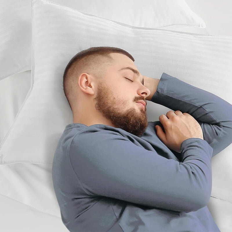 Satin Stripe Pillow Pillow Core Cotton Fiber Filling