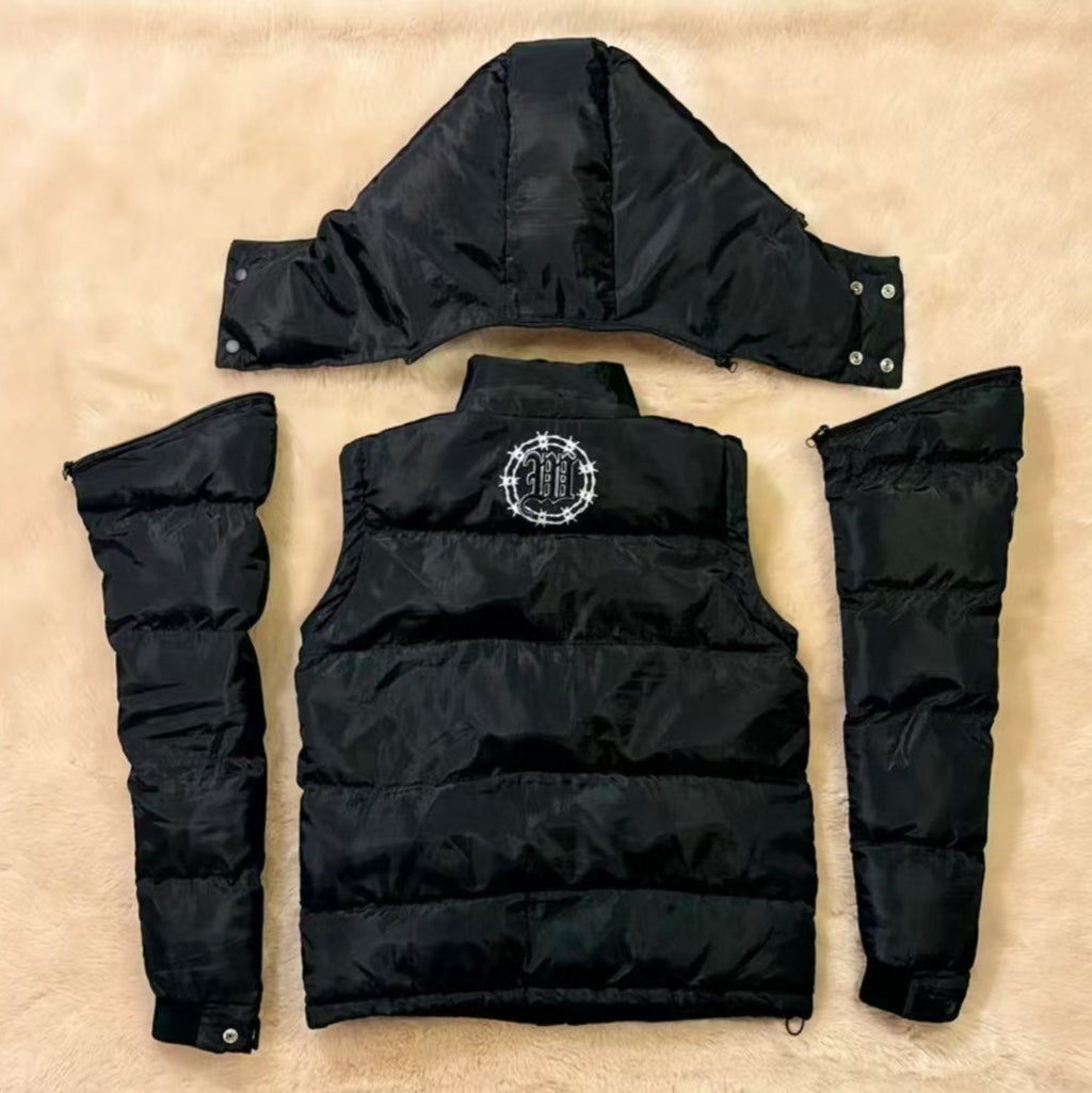 Winter Hooded Cotton-padded Cardigan Jacket