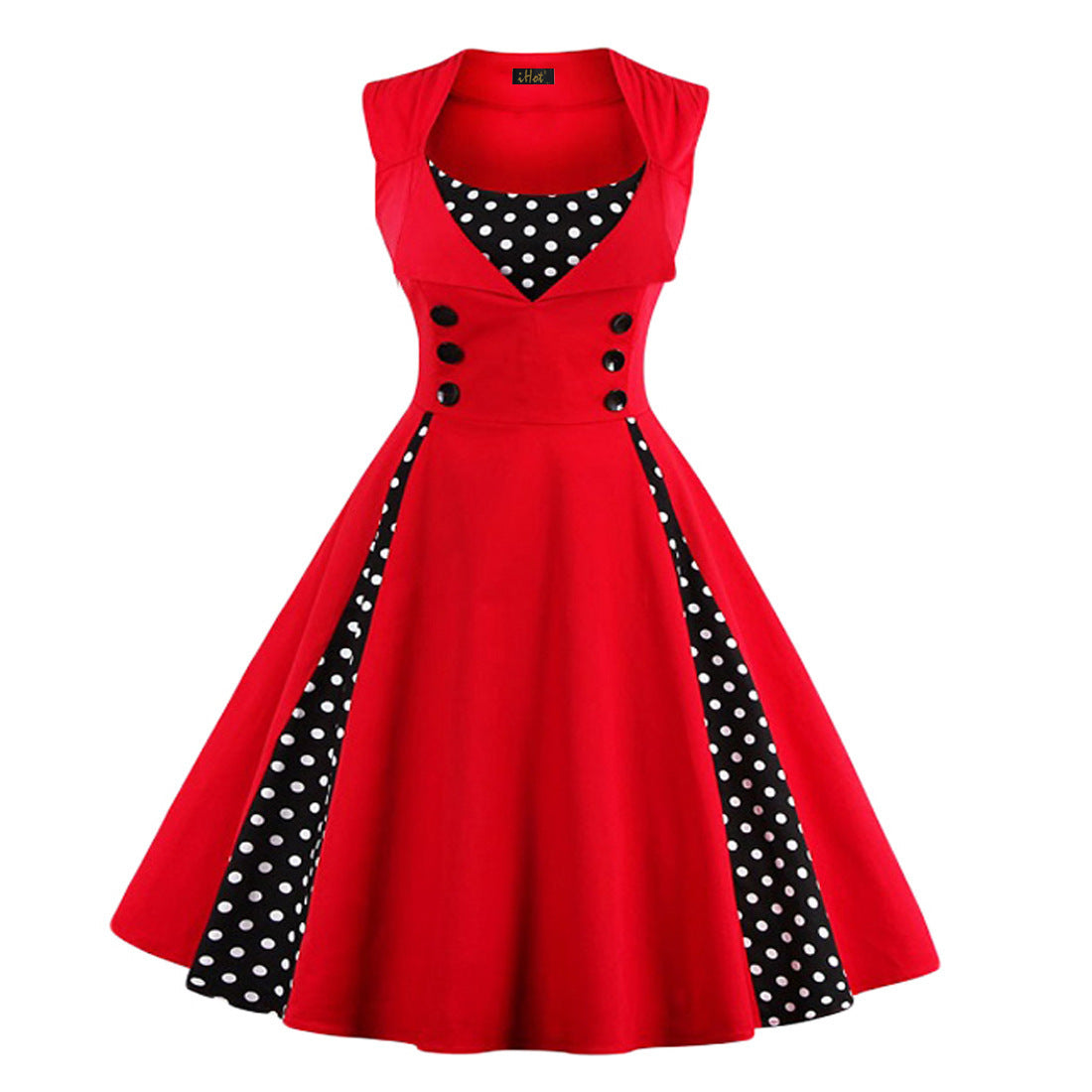 Women's Waist-tight Large Swing Hepburn Style Elegant Retro Dress