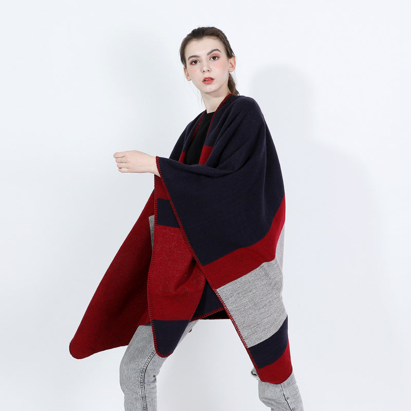 Women's Jacquard Silver Silk Shawl