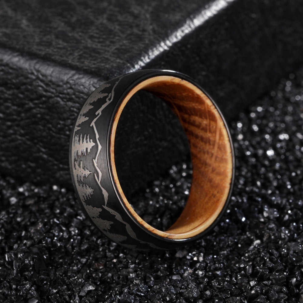 Ornament Wine Barrel Wood Inner Ring 8mm