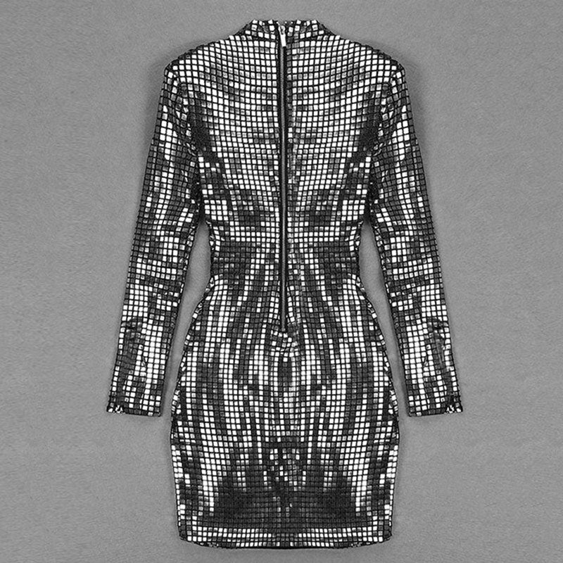 Women's Party Slim Dress Sequin Hip Wrap Dress