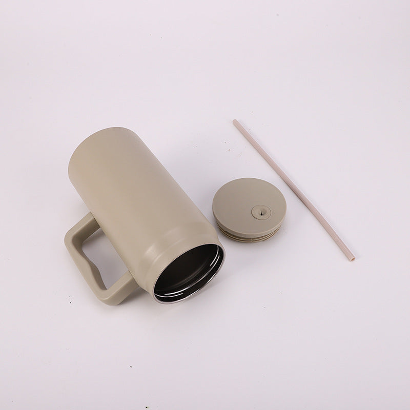 Portable Stainless Steel Large Capacity Vacuum Cup With Handle