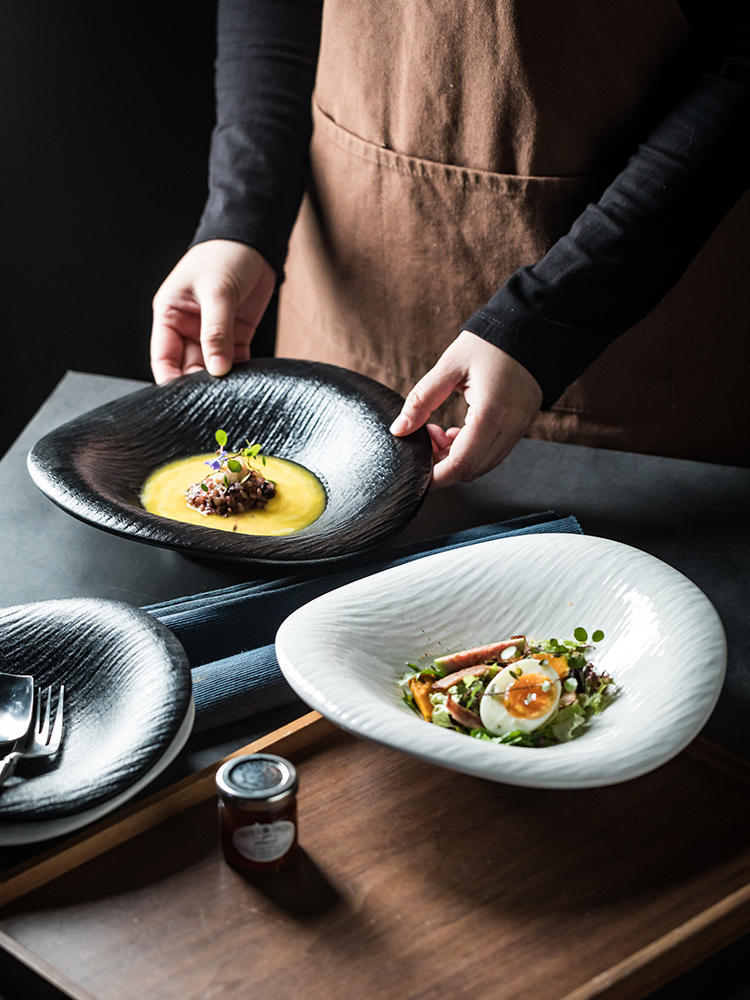 High-grade Creative Strange Shape Light Luxury Ceramic Bowl