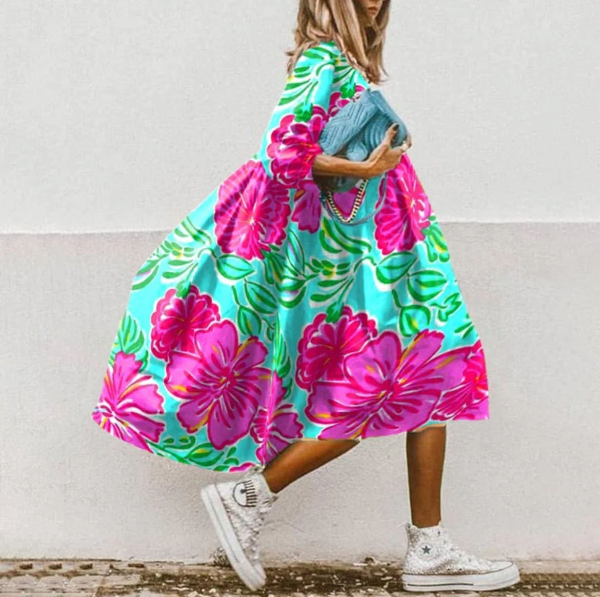 Fashion Printed Bohemian Dress Women