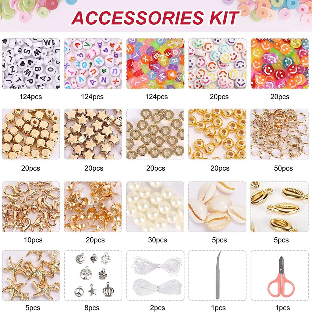 Multi-Color Soft Ceramic Beads Ornament Sets Of Boxes