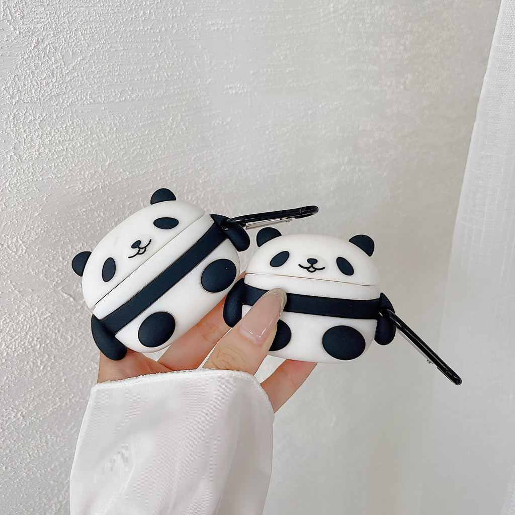 Cartoon Panda Bluetooth Headset Protective Cover