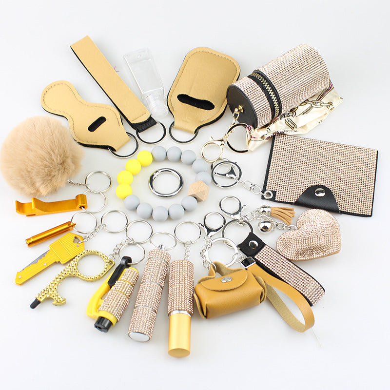 Multifunctional Hanging Bag 19-piece Set Key Chain