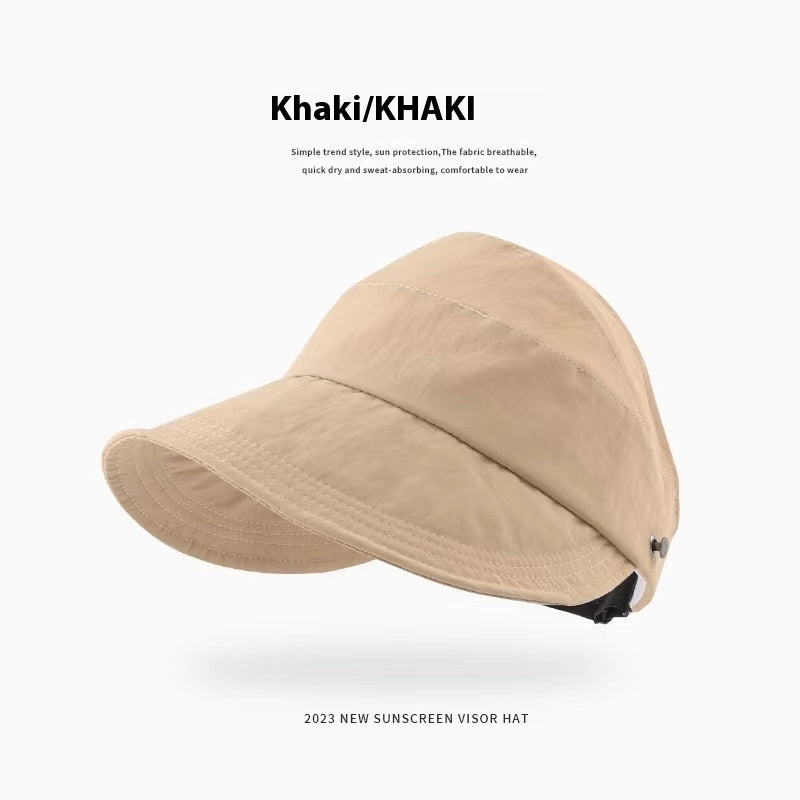 Sun Hat Hanging Mask Quick-drying Thin Type Sunscreen Peaked Cap