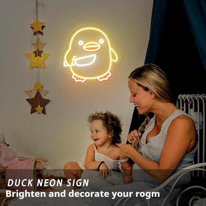 Duck Neon LED Light Dimmable Game Room Wall Decoration