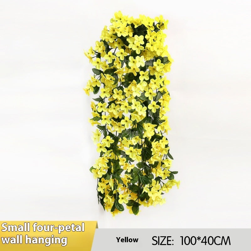 Simulation Four-petal Flower Bundle Wall Decorative Hanging