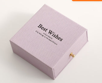 Lotus Pattern Drawer Jewelry Box Necklace Jewelry