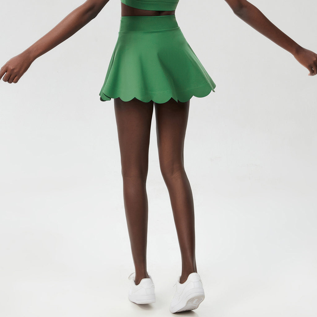 Women's Anti-exposure Quick-drying A- Swing Small Wave Lycra Skirt