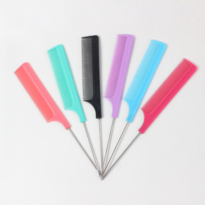 Hairdressing Steel Needle Tail Comb Hair Dyeing And Dyeing Comb Hair Tools