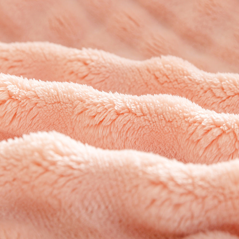 Bubble Flannel Blanket Air Conditioner Sofa Blanket