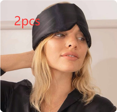 Silk Eye Mask For Sleep Shading Skin-friendly Breathable Ear Protection For Noise Reduction