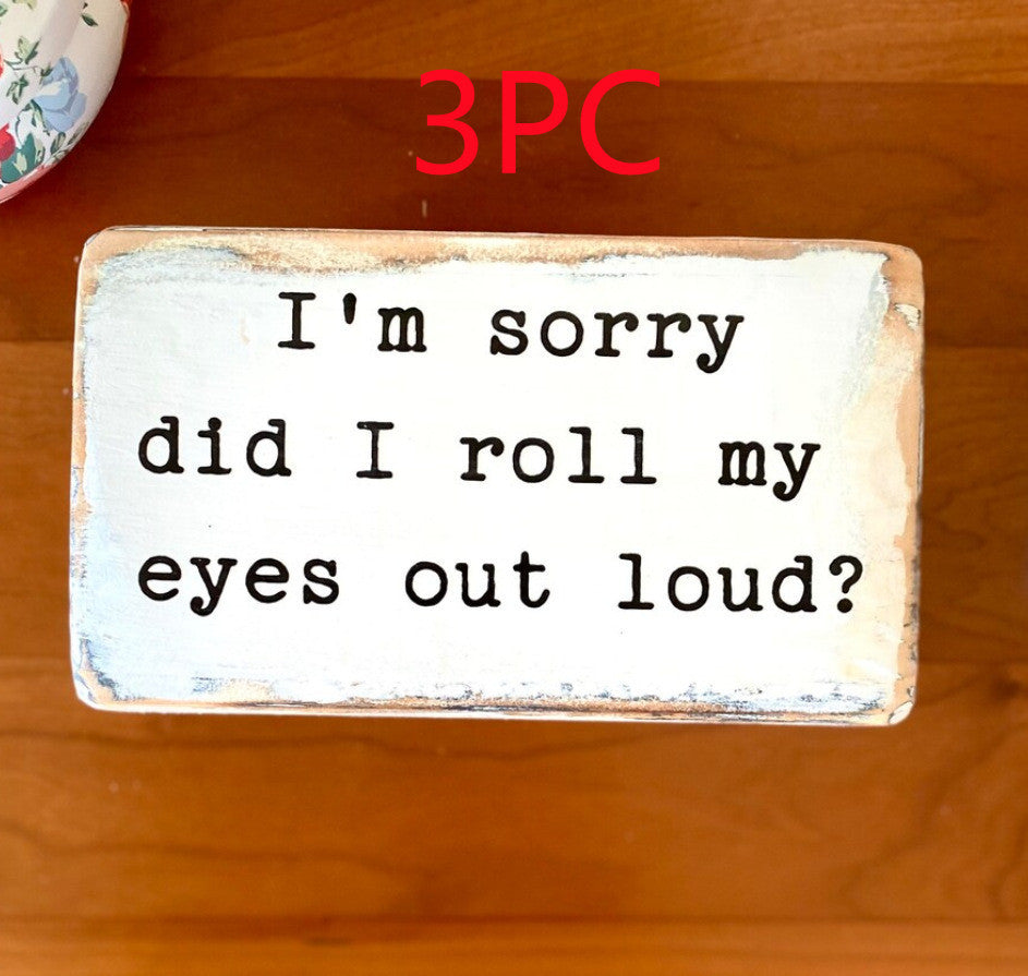 English Letters Desktop Ornaments