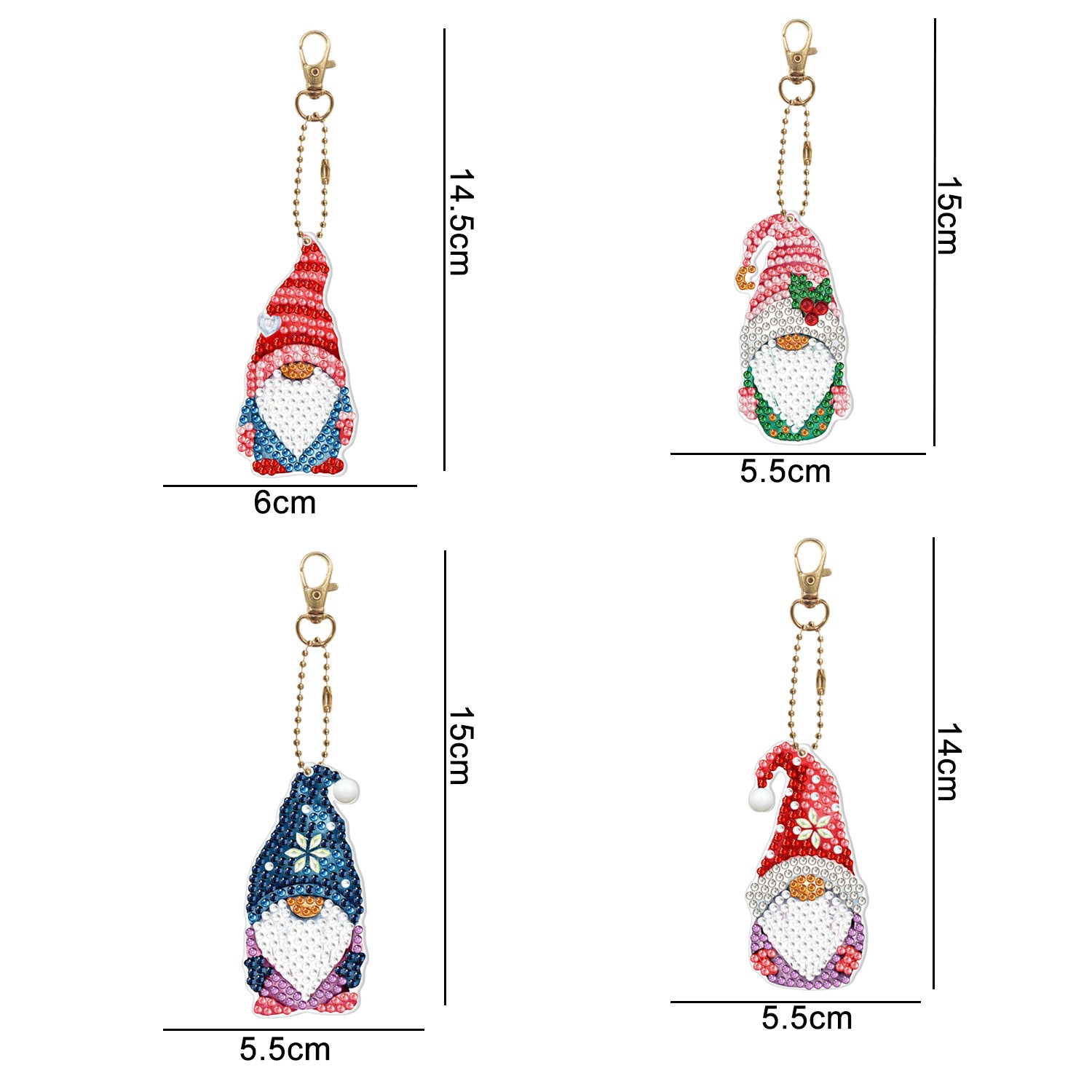 Diamond Painting Keychain Creative Children Cartoon Decorative Pendant