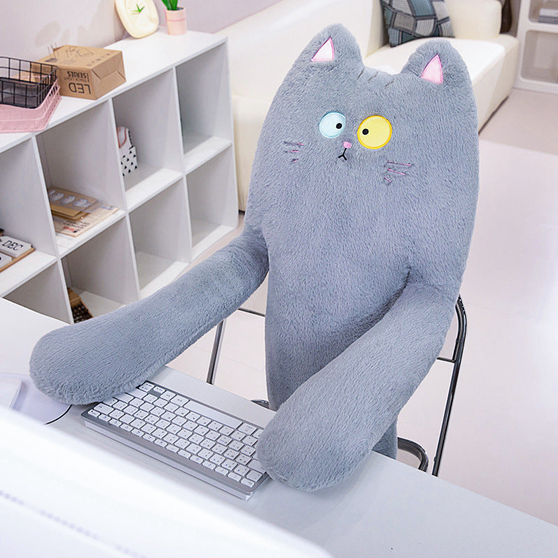 Long Strip Cat Pillow Sleeping Leg-supporting Large Size Doll Plush Toy Sleeping Companion