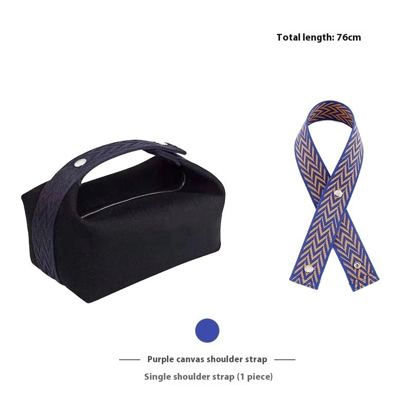 Wash Bag, Armpit Canvas Shoulder Strap, Inner Liner Accessories