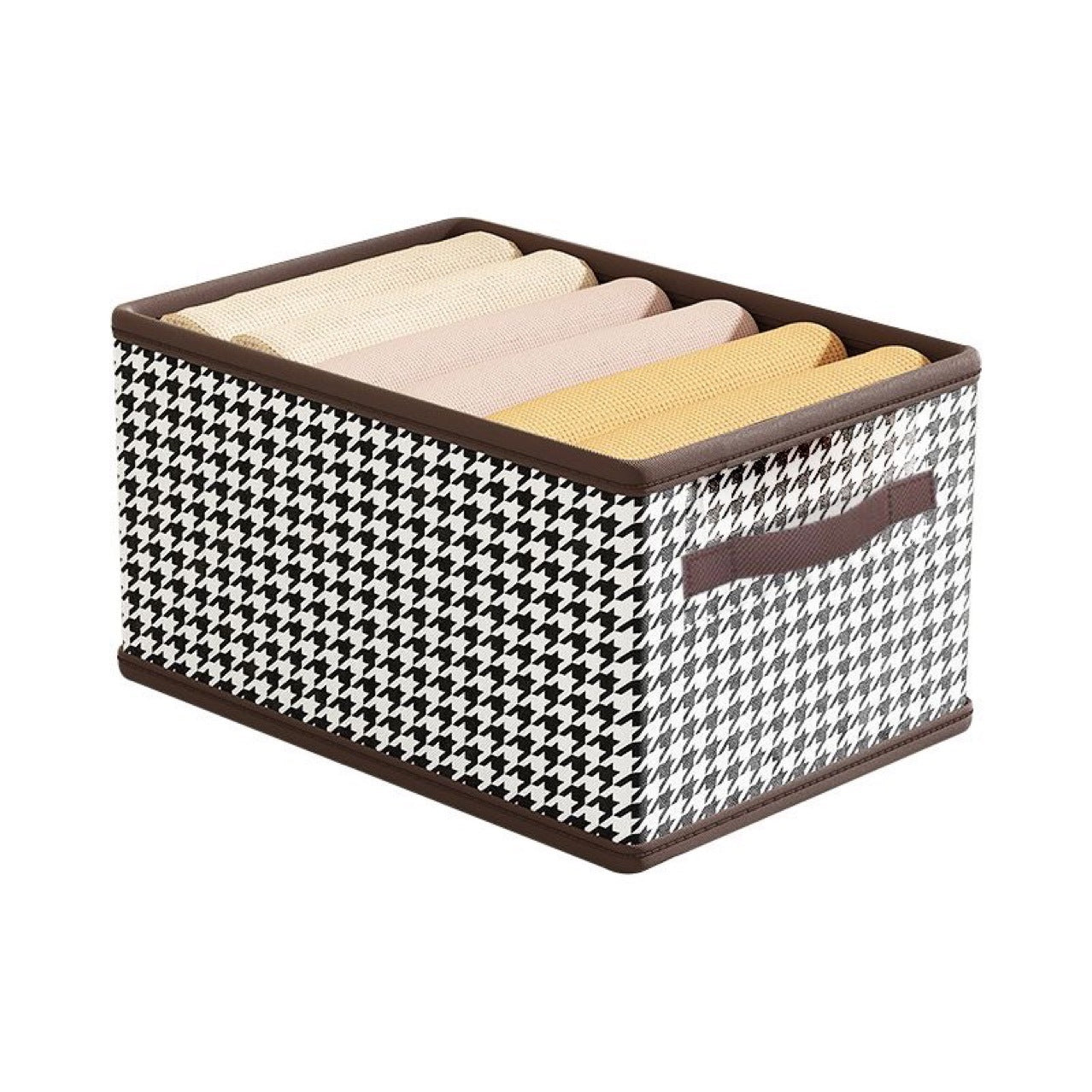 Houndstooth Storage Box Bedroom Finishing Foldable Removable