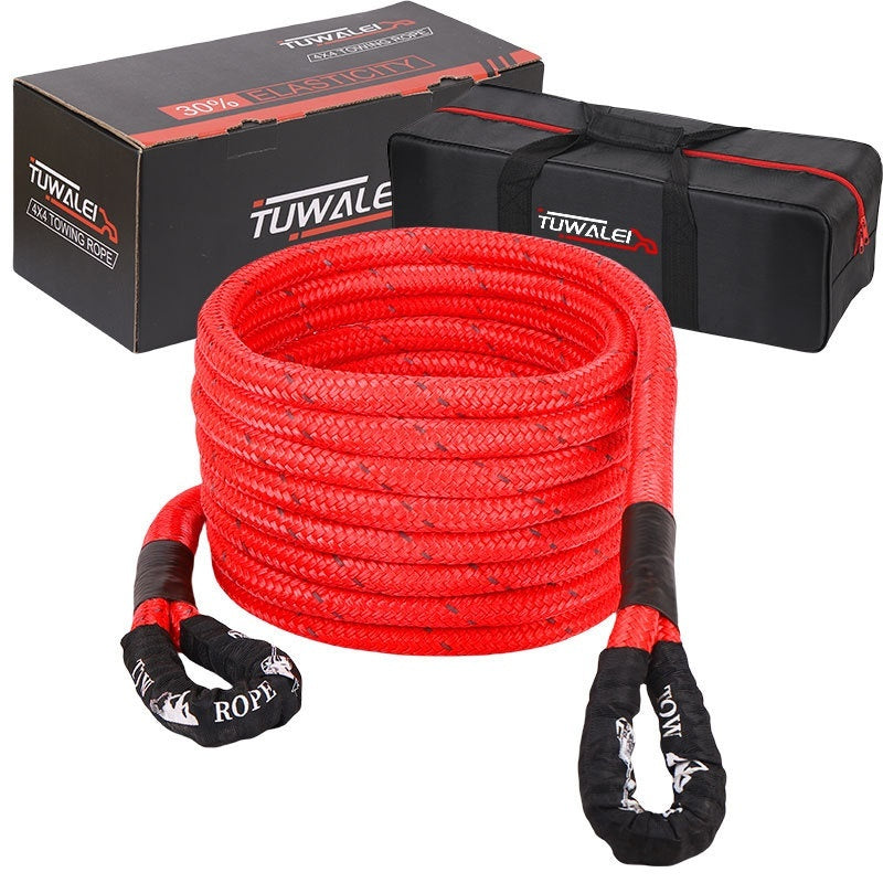 Elastic Car Pulling Rope Soft Shackle Outdoor Emergency Rescue Hand Holding Rope