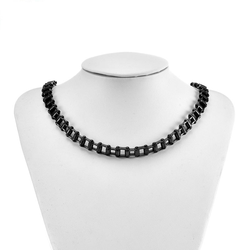 Stainless Steel Personalized Ornament Supply 7mm Bicycle Necklace Bicycle Necklace Motorcycle Necklace