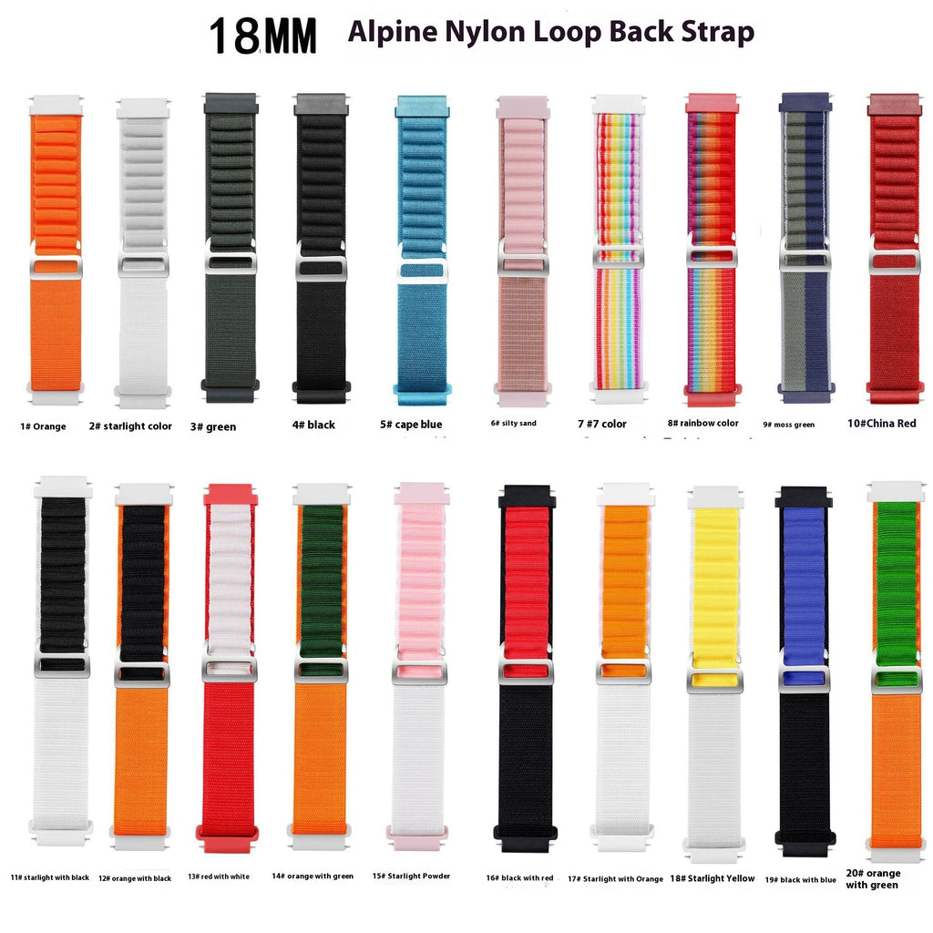 Watt4 5 6 Strap 18 20 22mm Nylon Watchband