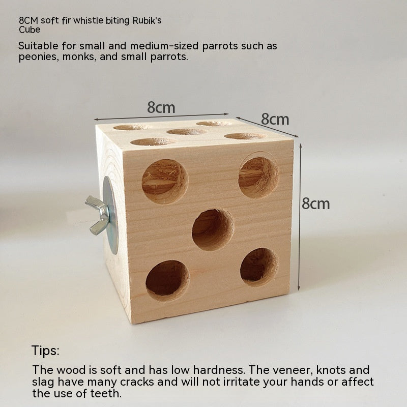 Grinding Mouth Destruction Rubik's Cube Platform Fir Pine Toy