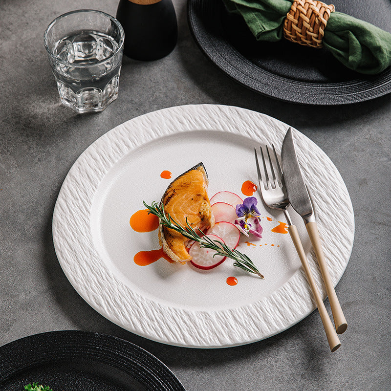 Western Cuisine Plate Plate Dish Disc Ceramic Household