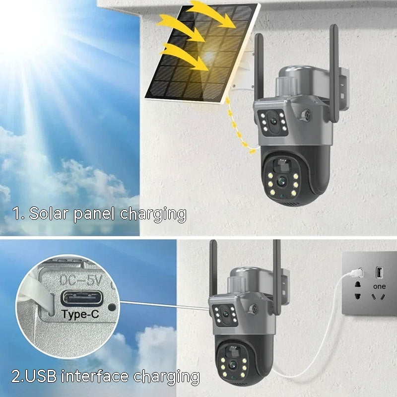Solar Surveillance Camera Mobile Phone Remote HD Night Vision