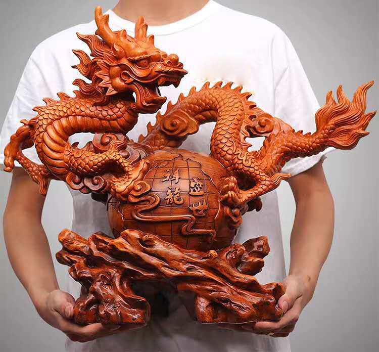 Resin Dragon Bead Ornaments In The Study Office