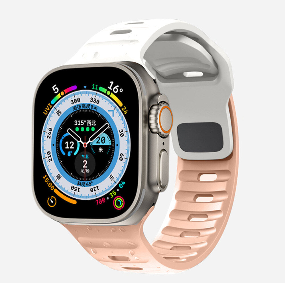 Suitable For Watch Ultra Watch Band Iwatch9 Solid Color Snap Button