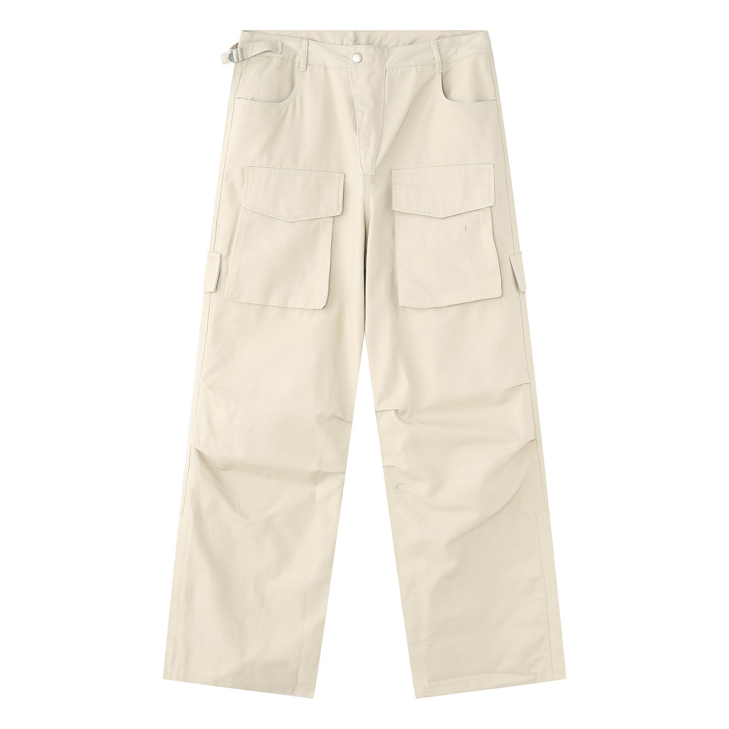 Autumn New Style Large Pocket Design Loose Cargo Pants