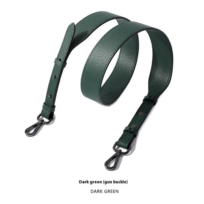 Cowhide Milled Double-sided Wide Shoulder Strap All-match Adjustable
