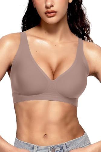 Women's Seamless Brassiere Deep V Without Steel Ring