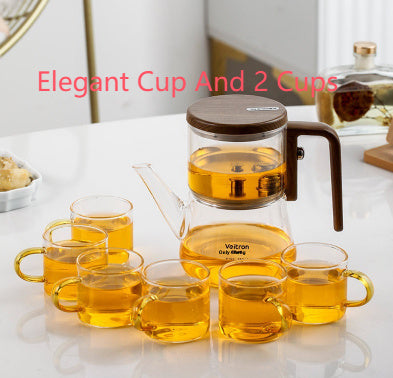 Household Thickened Borosilicate Magnetic Glass Type Elegant Cup